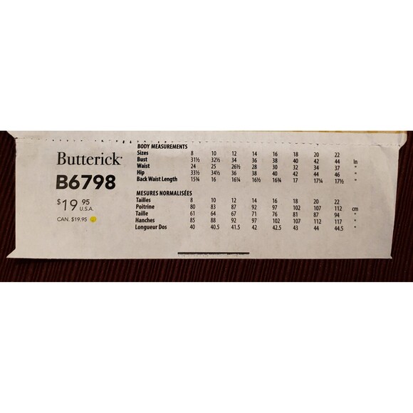 Misses Pull On Skirt Sewing Pattern Butterick B6798, Plus Size 16, 18, 20, 22 - Picture 4 of 5